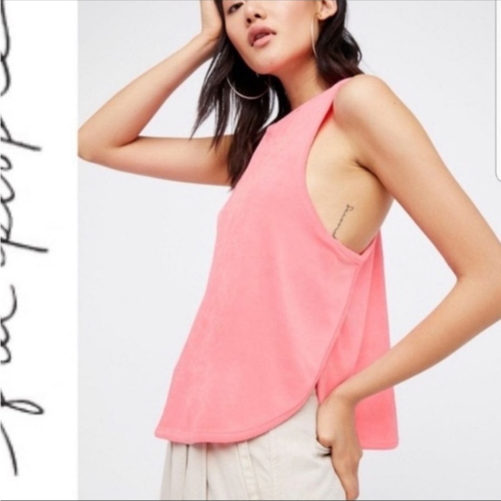 Free People Intimately Pastel Pink Frenchie Terry Cami.  Size xs.
